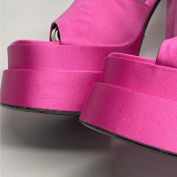 Versace Medusa Crystal Ankle-Strap Platform Sandals size 38 - Picture 10 of 16